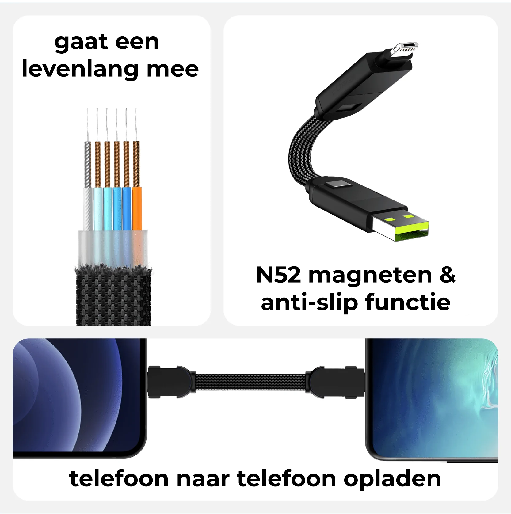 Shamo - 6-in-1 USB kabel